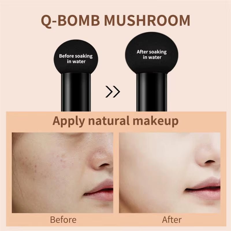 GlowVeil Mushroom Air Cushion CC Cream – Lightweight, Long-Lasting Moisture & Natural Brightening Coverage